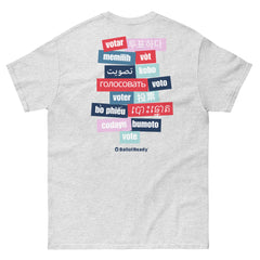 "Vote in All Languages" Unisex classic tee