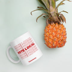 "Vote Local" mug