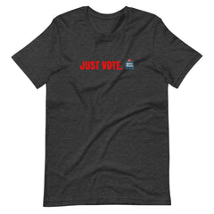 Just Vote Red Font Logo Shirt