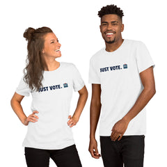 Just Vote Blue Font Logo Shirt
