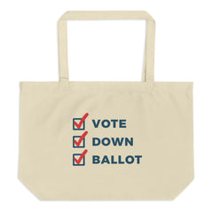 "Vote Down Ballot" Tote Bag